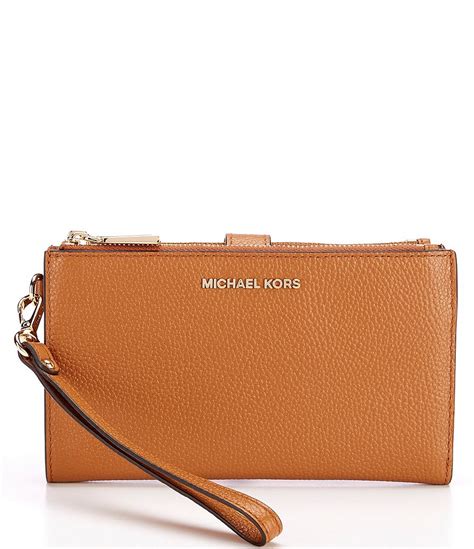 michael kors adele double zip wristlet|michael kors double zipper wallet.